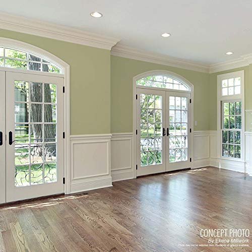 Image of Ekena Millwork PML09X26ST-CASE-8 Stockport Pre-Moulded Frames (8-Pack) Panel Moulding, 8 5 /8 inchW x 26 inchH, Primed