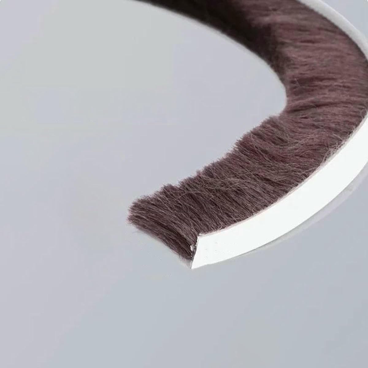 5/10/20 Meter Self-Adhesive Sealing Wind-Proof Brush Strip Home Door Window Sound Insulation Dust Strip Weather Stripping-9x23 Brown-5M