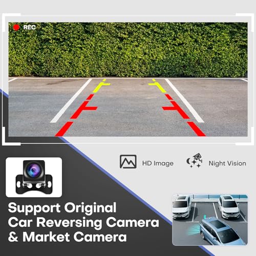 4core+64G Car Stereo for Ford Transit Connect 2010 2011 2012 2013 Radio Upgrade 10 inch IPS Touch Screen with Wireless Carplay Android Auto with Buttons and knobs AHD Back up Camera GPS Navigation SWC