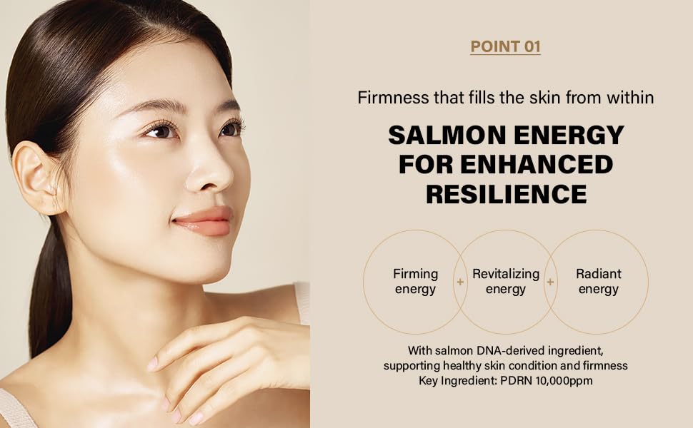 Salmon PDRN Repair Cream 1.69 Fl Oz - Wrinkle & Elasticity Booster - Anti-Aging Firming Face Cream with PDRN & Collagen - K-Beauty Dermacare - Image 4