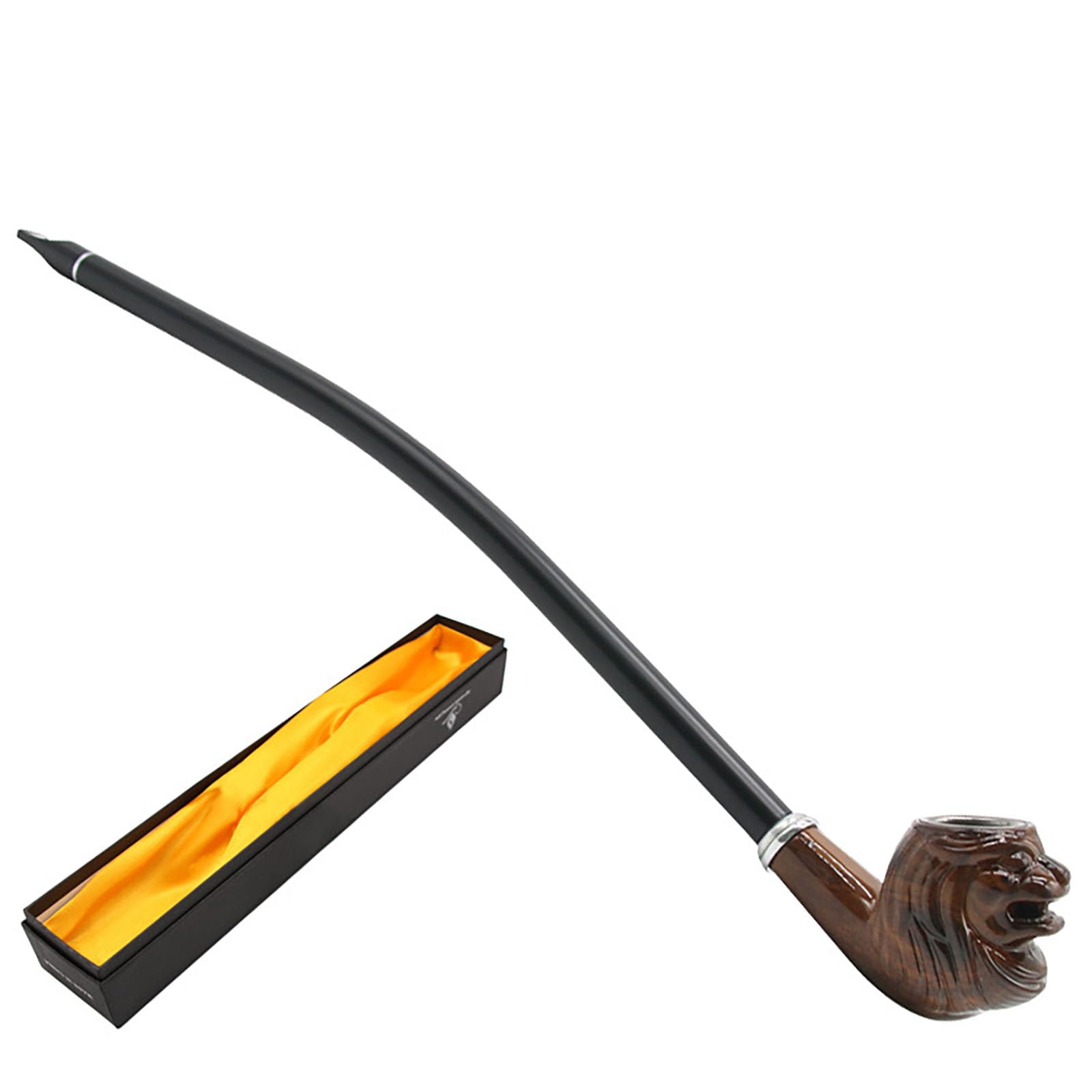 Traditional Chinese tobacco resin pipe long rod thin wood pipe smoking  device, charming men's gift : Amazon.co.uk: Garden