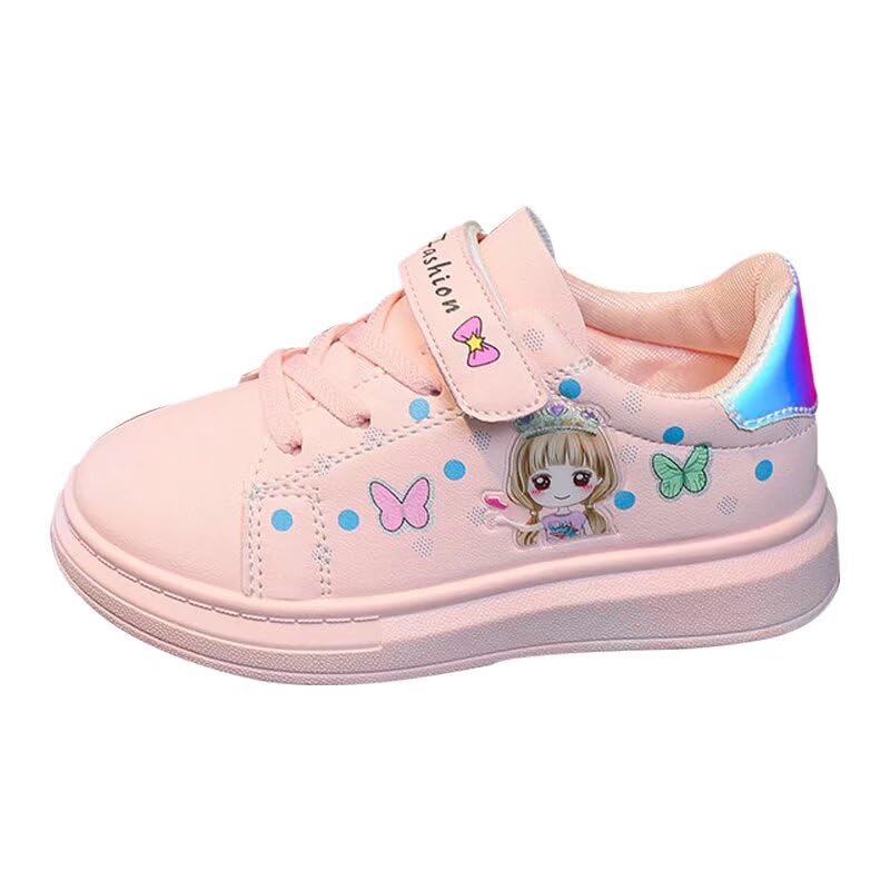 Kid Girls Cartoon Lovely Walking Sneakers for Outdoor Sport Running Travel School
