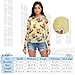 Cartoon Panda Yellow See Through Tops for Women Mesh Sheer Tops Long Sleeve Women Blouse Handle Zipper Camping Beach Swimming Pool Size M