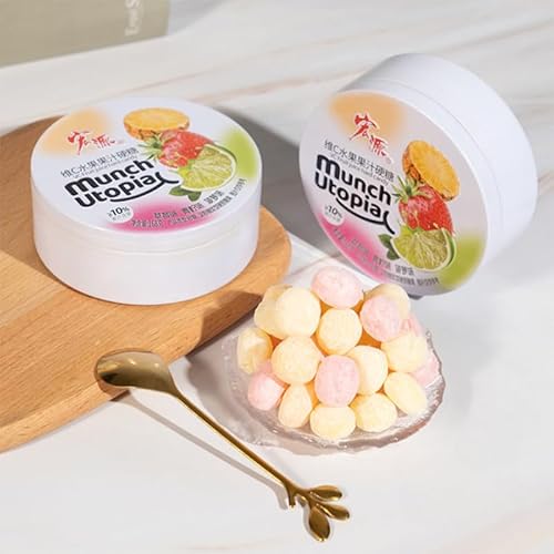 什?果汁硬糖 白桃草莓味 中国?典水果硬糖 罐装糖礼品包 ミックスジュースハードキャンディー、白桃いちご味168g/缶、中国の定番フルーツハードキャンディー、缶入りキャンディーギフトバッグ、カジュアルスナック、栄養果実のささみ、おいしいお菓子 休?零食 ?