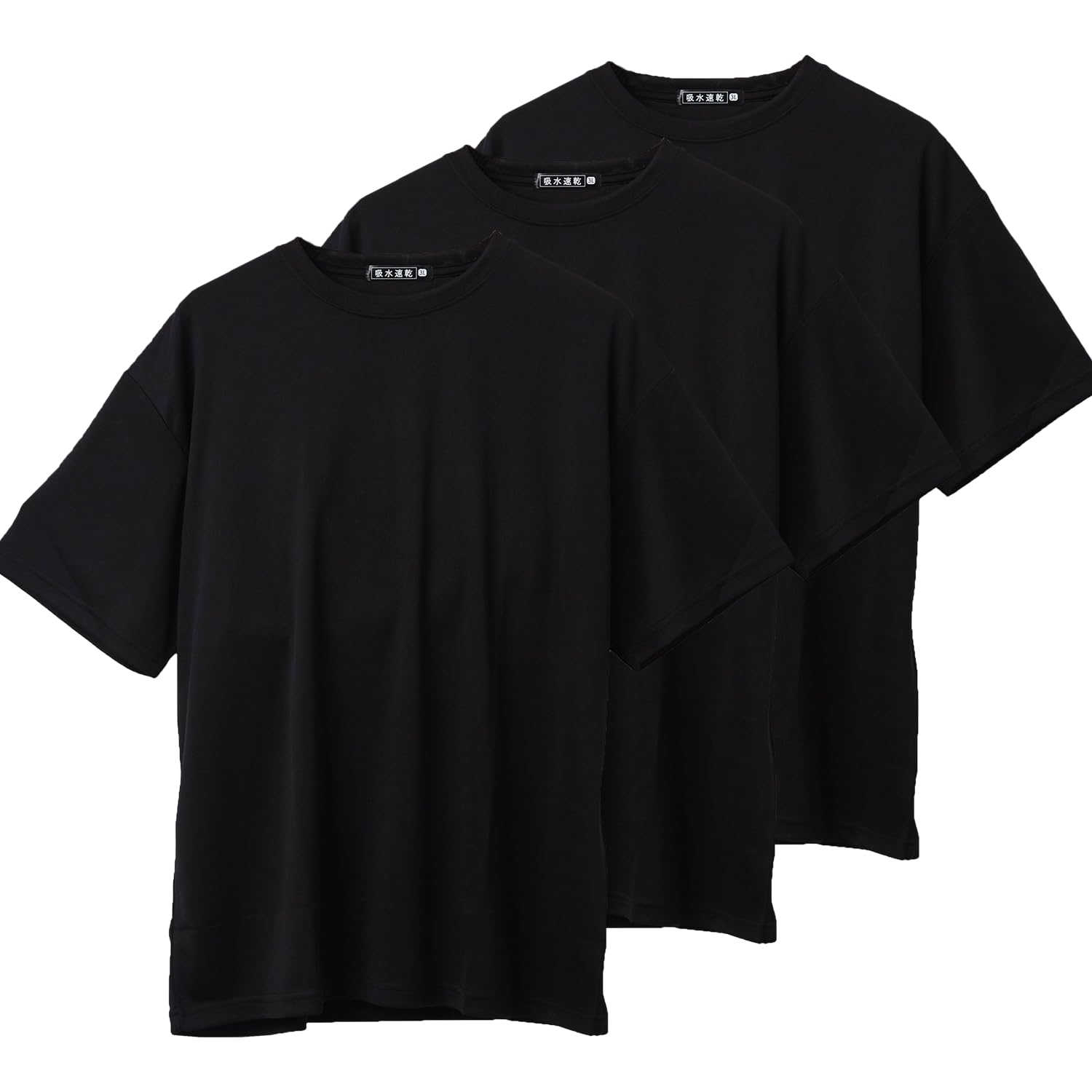 Amazon | Tシャツ (3L-5L) 3pcs 吸水速乾メンズ レディース ビッグT 