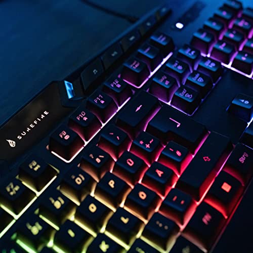 Tastiera da gaming KingPin - Gaming Multimedia Keyboard - Retroilluminazione LED - Tastiera RGB - Cavo USB - 25 tasti anti-ghosting - Layout inglese QWERTY I powered by Verbatim - Tastiera gaming - Immagine 3