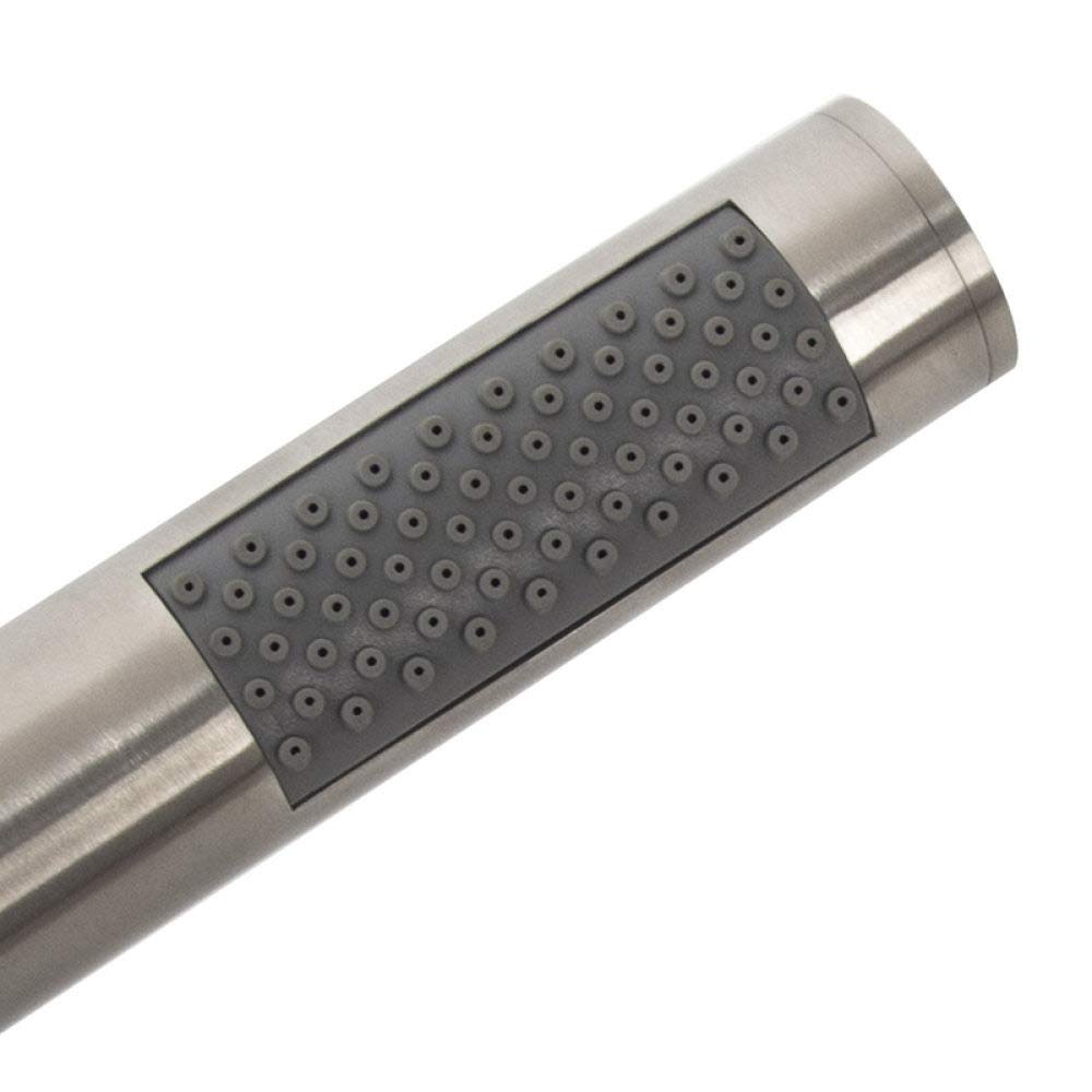 Cabezal de Ducha de Mano de Acero Inoxidable Cepillado para baño, rociador de baño, Manguera de Ducha de 1,5 Metros, Soporte de Montaje en Pared, Cabezal de Ducha Individual (Kit d