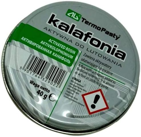 ART.AGT-034 Flux: Rosin No Clean, RMA Resin Tin 40 g AG TERMOPASTY