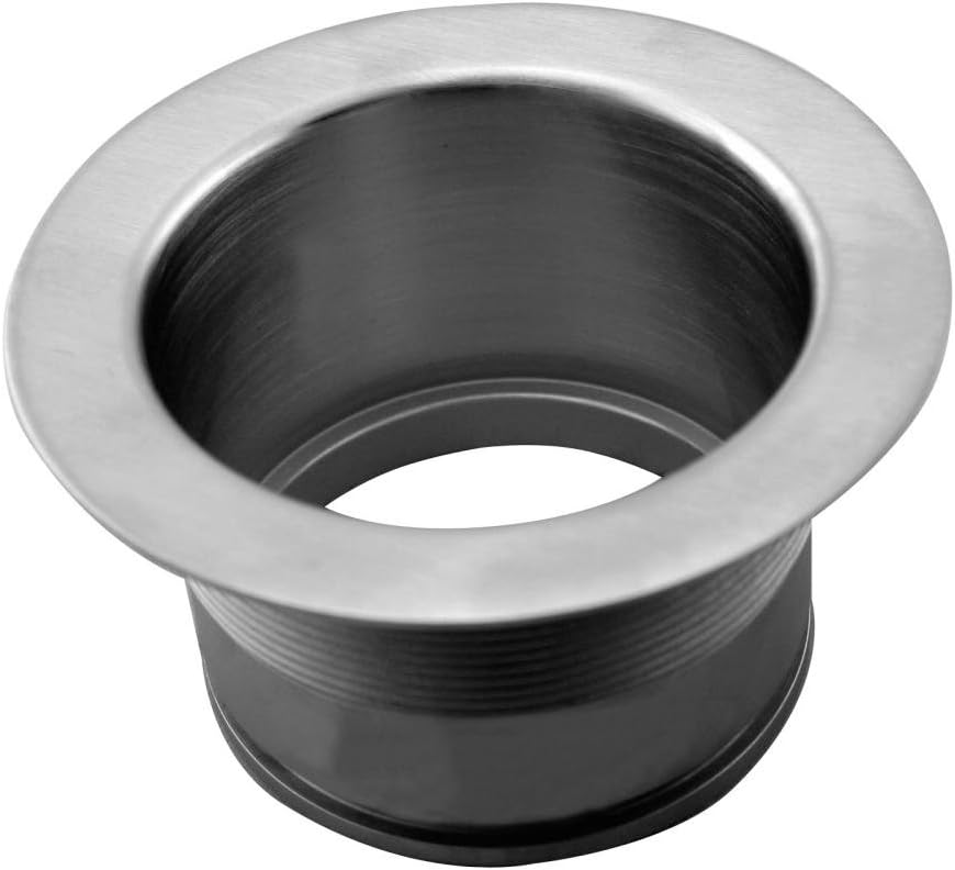 Westbrass D2103-26 3-1/2" EZ-Mount Brass Kitchen Sink Waste Disposal Drain Flange Only, Polished Chrome