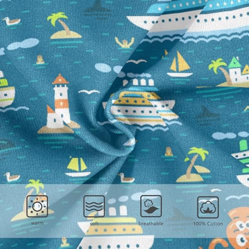 Boys' Exclusive Briefs Toddler Underwear 95% Combed Cotton Boxerbriefs 2T Ship and Ocean Pattern 223