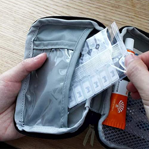 Image of First Aid Bag, Empty First Aid Pouch, Mini Portable Medical Bag for Outdoor, Camping Hiking, Travel Emergency, Multifunction Emergency Medicine Storage (Multicolour)