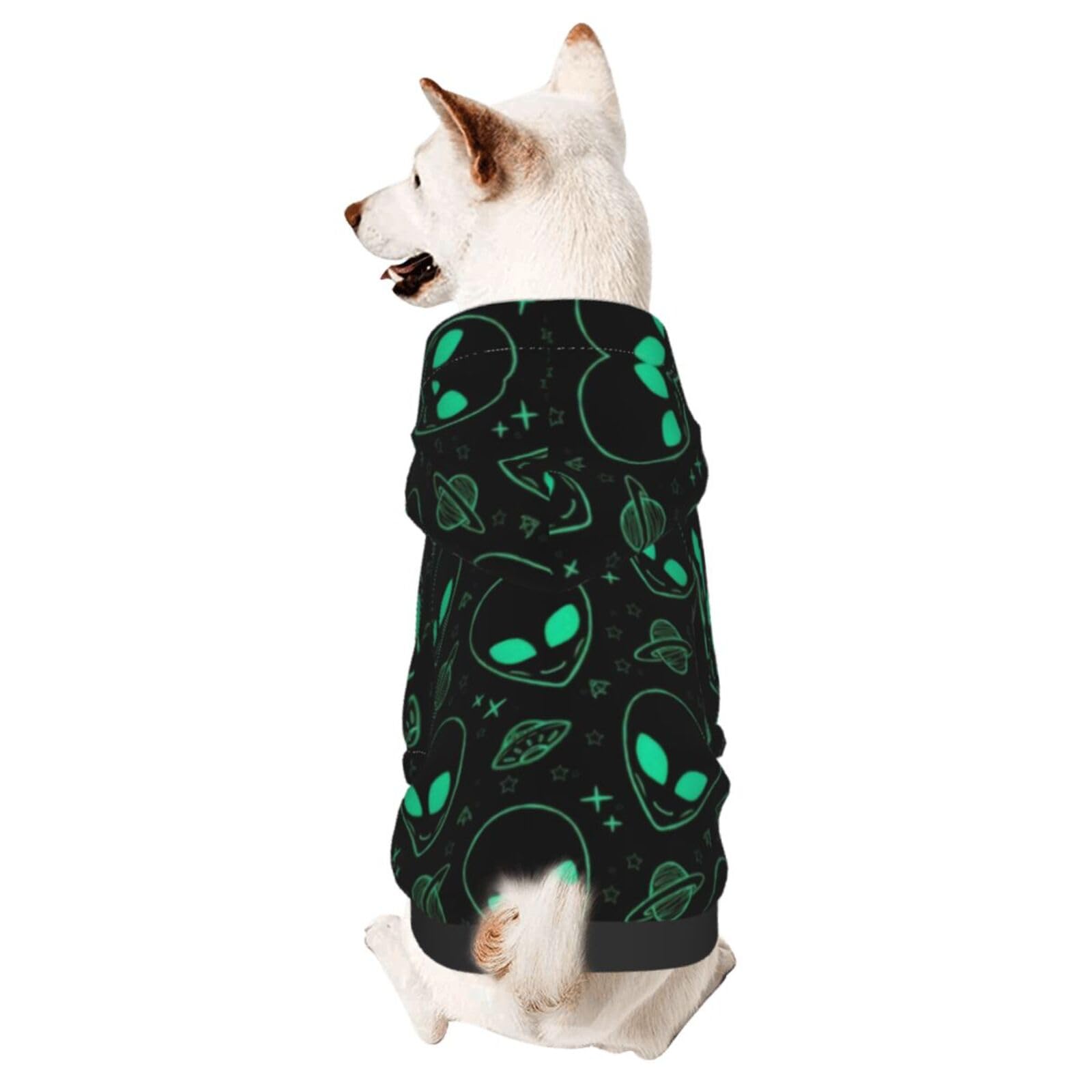 Aliens Small Pets Wear Hoodies,Dog Jumper Sweatshirt,Warm And Lightweight, Soft Texture, Easy To Wear