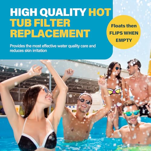 Image of 4 Pcs Hot Tub Cartridge Compatible with Frog Ease Floating System | Replacement for SPA Cartridges for Hot Tubs up to 600 Gallons, Smart Self-Regulating Water Treatment