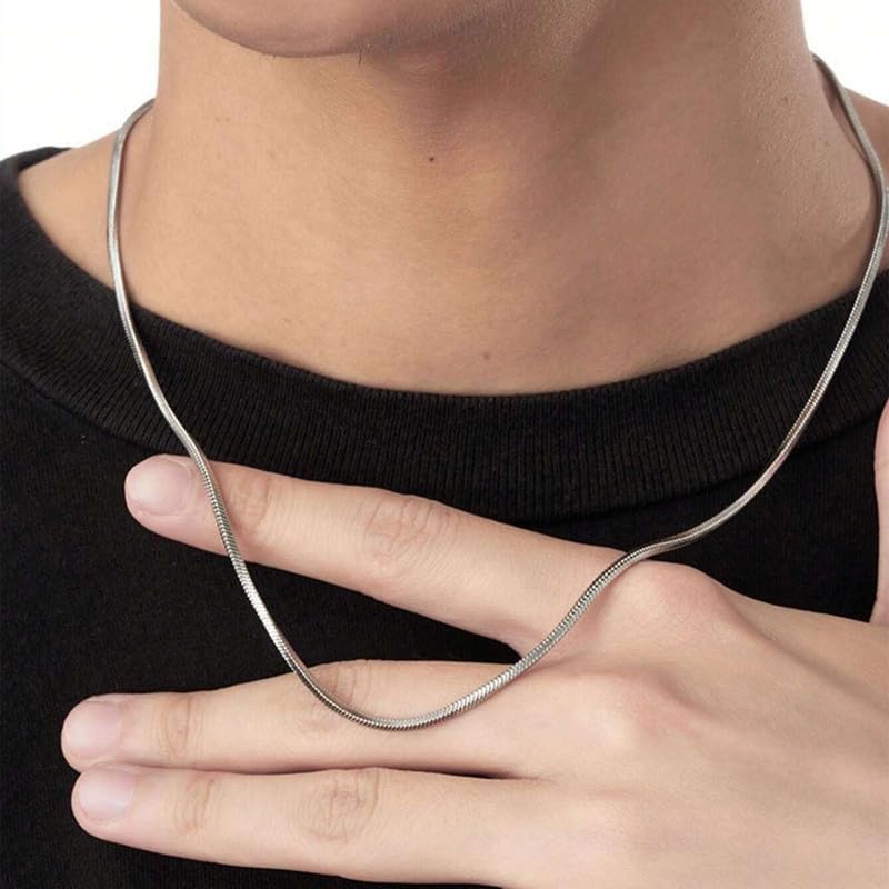 Snake Chain for Men 925 Sterling Silver Snake Chain Necklace for Men Women Lobster Clasp 1.5/2/3mm, 16-26 Inch - Image 2