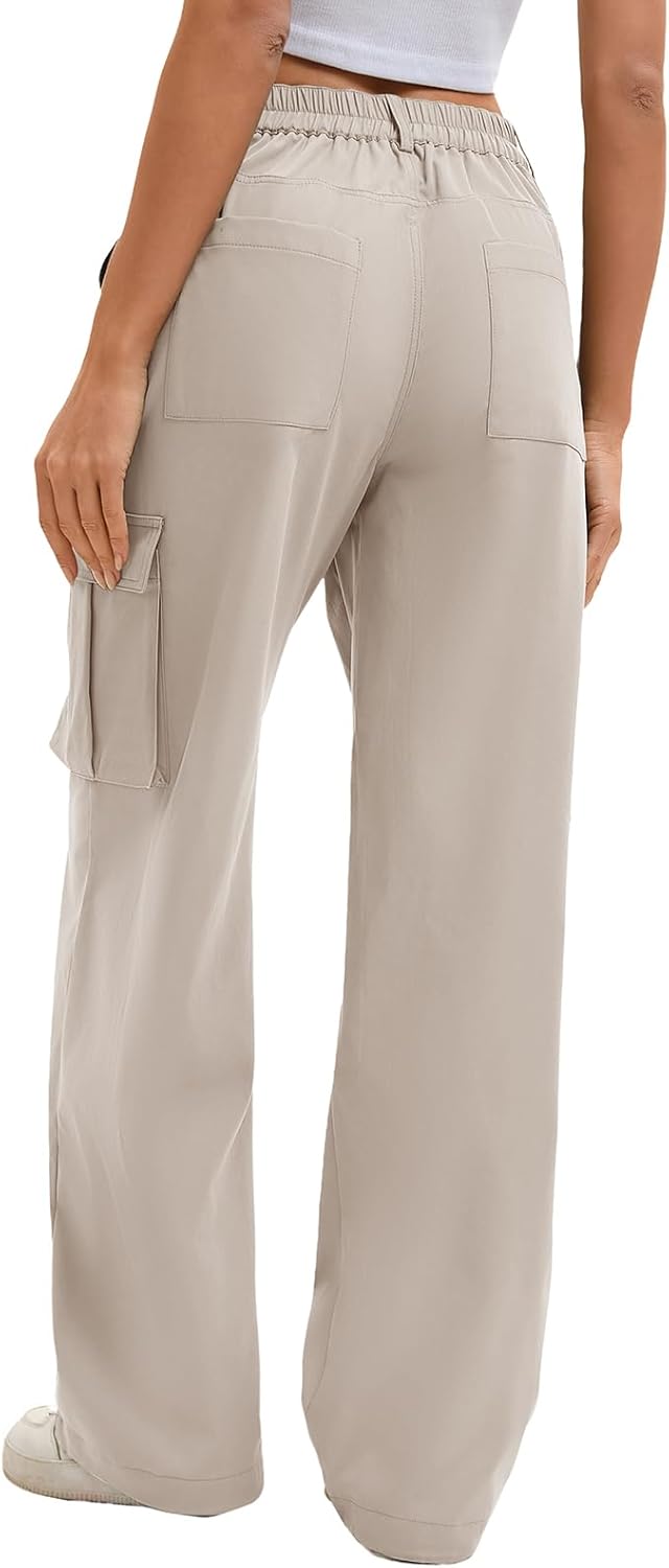 Gracyoga Cargo Pants for Women High Waisted Wide Leg Casual Pants Y2k Streetwear Trousers with 6 Pockets - Image 4