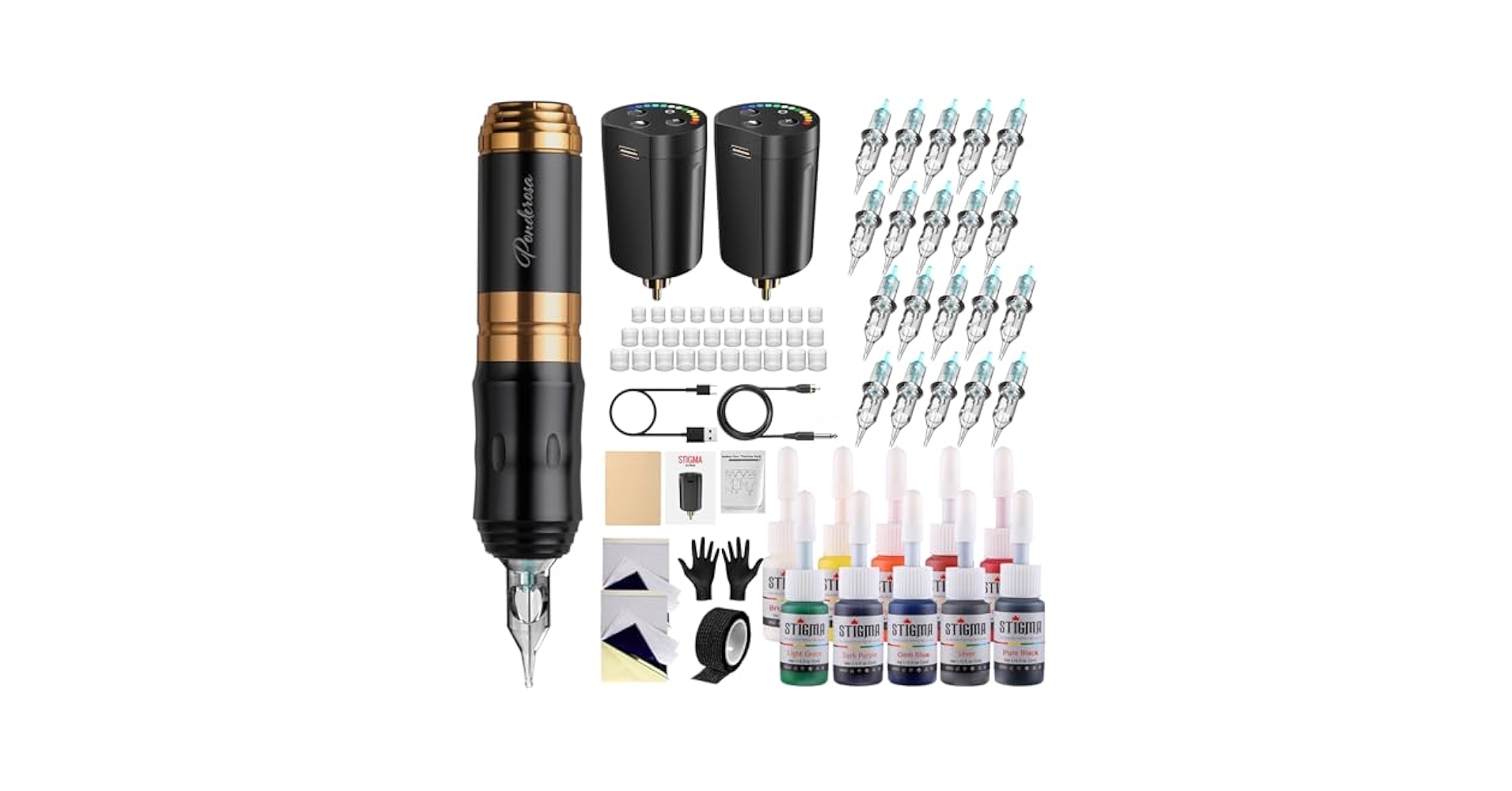 ペン型タトゥーマシン Wireless tattoo machine set Amazon