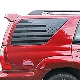 Zxiaochun Rear Window American Flag Decal Fits Toyota 4Runner 4th Gen 2003-2009, Precut Back Side Wi
