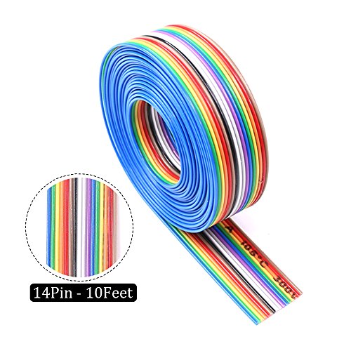 Kit de cable plano multicolor de 3 metros y 4 variantes de pines para conexiones 5