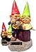 Loving Couple Garden Gnome holding hearts and flower Garden Solar Light