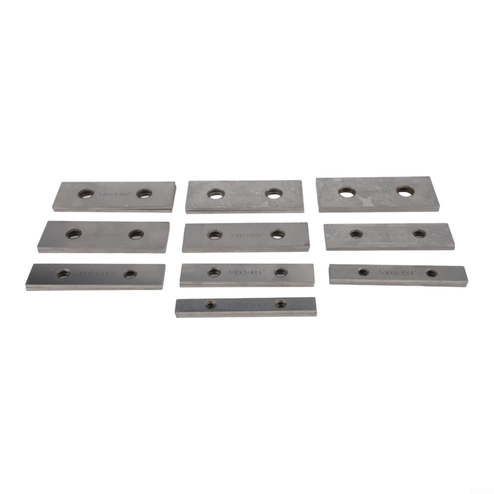 Juego de 10 pares de bloques paralelos de acero endurecido, herramientas de maquinista para fresado y torno, calibre de 0.1 x 4 pulgadas