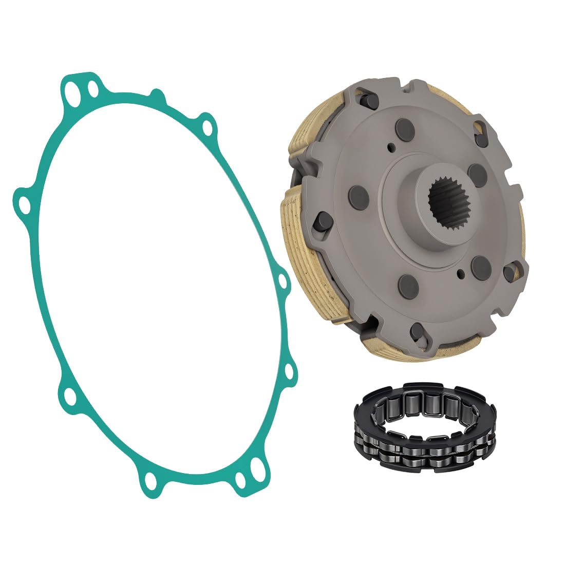 Support d'embrayage centrifuge Humide avec roulement Convient pour Yama-ha Kodiak Grizzly Wolverine Rhino 400 450 YFM400 YFM450 2000-2024 5GH-16620-00-00