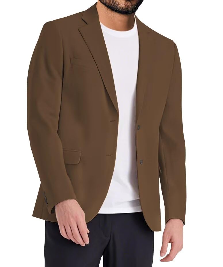 Men's Suit Jacket Black Regular Fit Two Button Suit Blazers and Sport Coats Mens Casual Jacket for Wedding Business