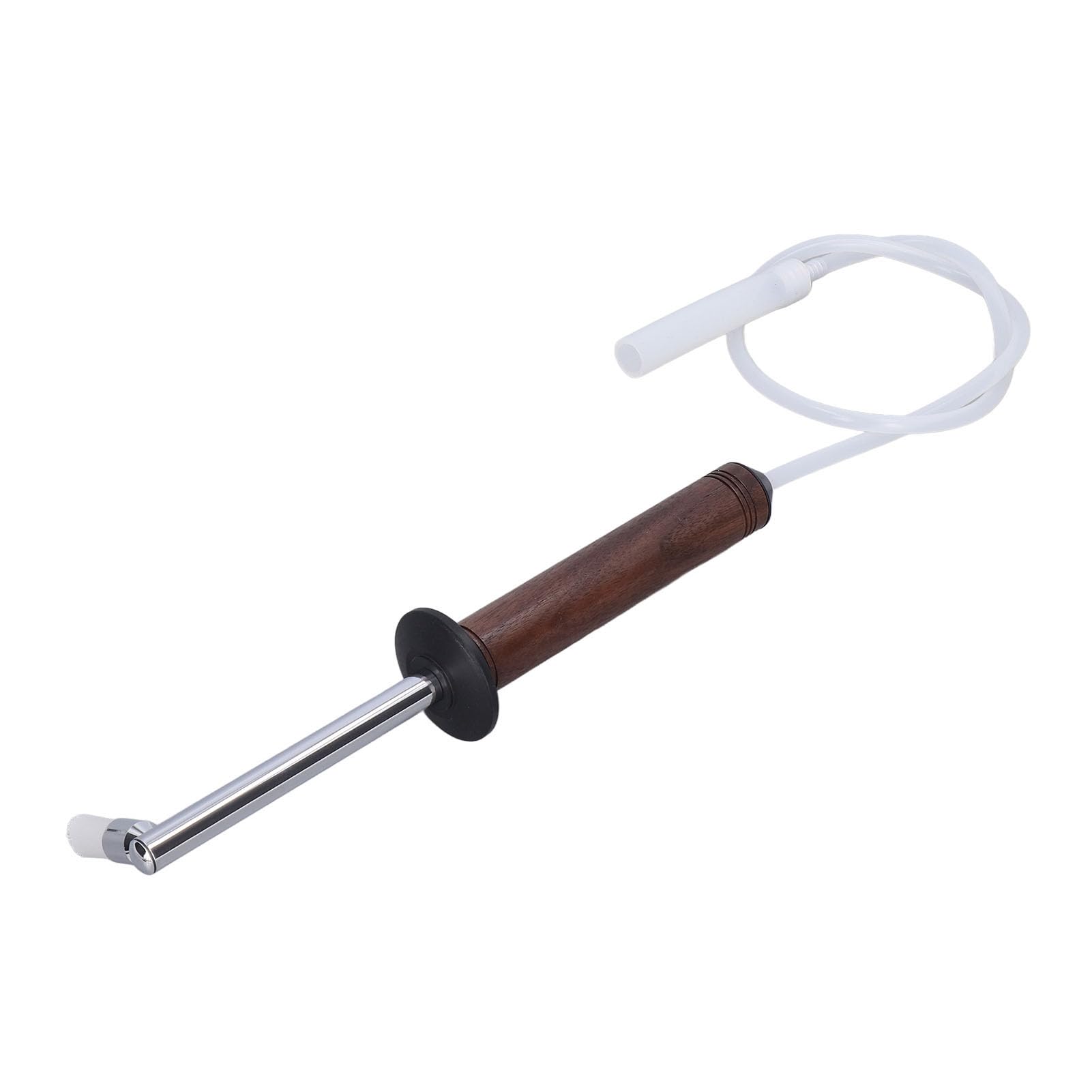 Cepillo de Limpieza para Máquina de café a con Nogal, Cabezal Nailon Desmontable y Protector Térmico para Mantenimiento, Kit Herramientas Barista