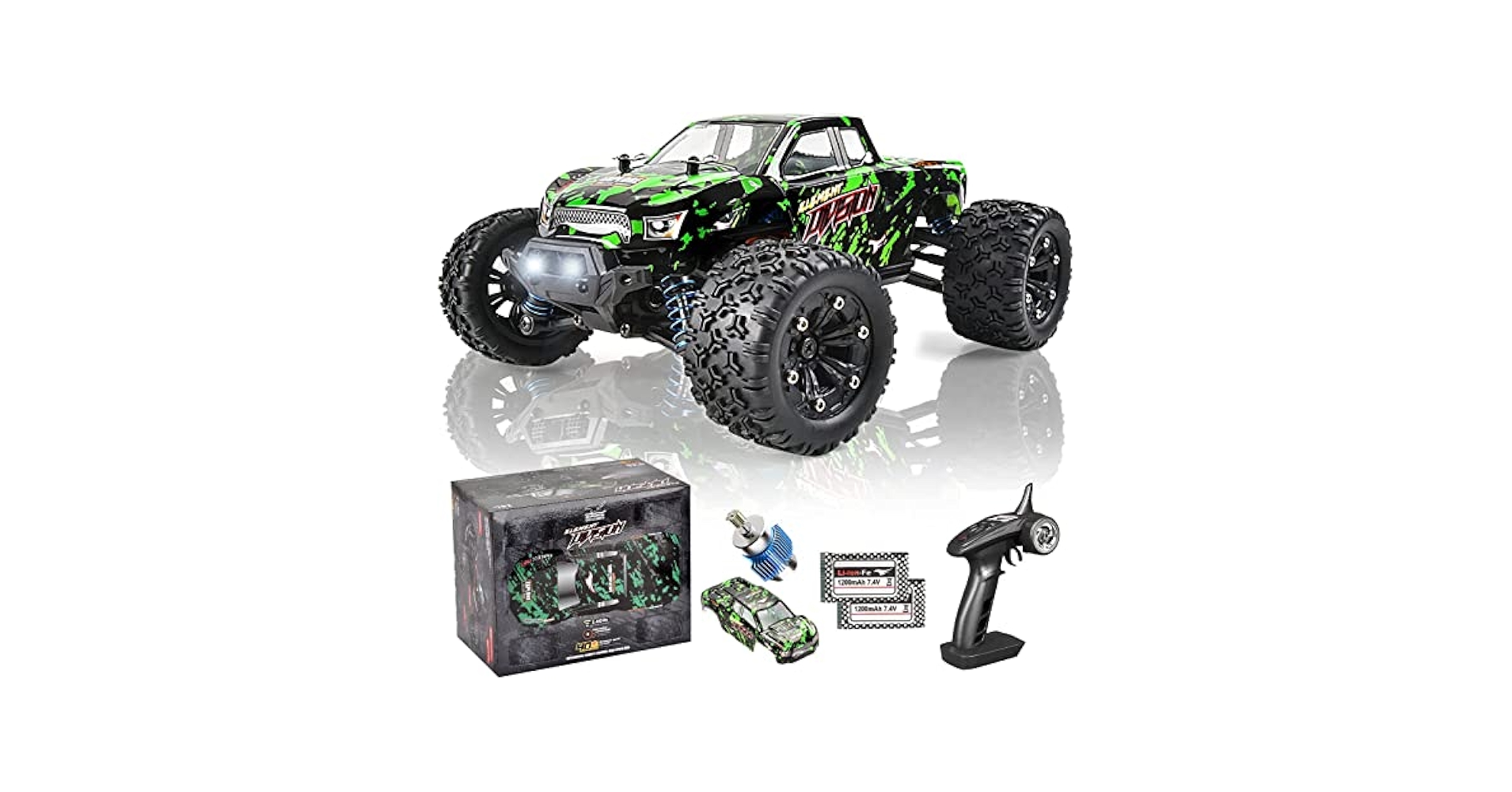 Race Truck 1:18スケール オフロード 4WD 1:18th Scale 2.4G 4WD High Speed Big Foot RC Racing Car OFF