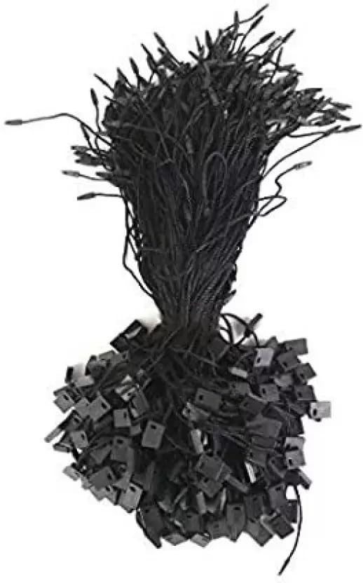 Hang Tag Nylon String Snap Lock Pin Loop Fastener Hook Ties, 7", 2000