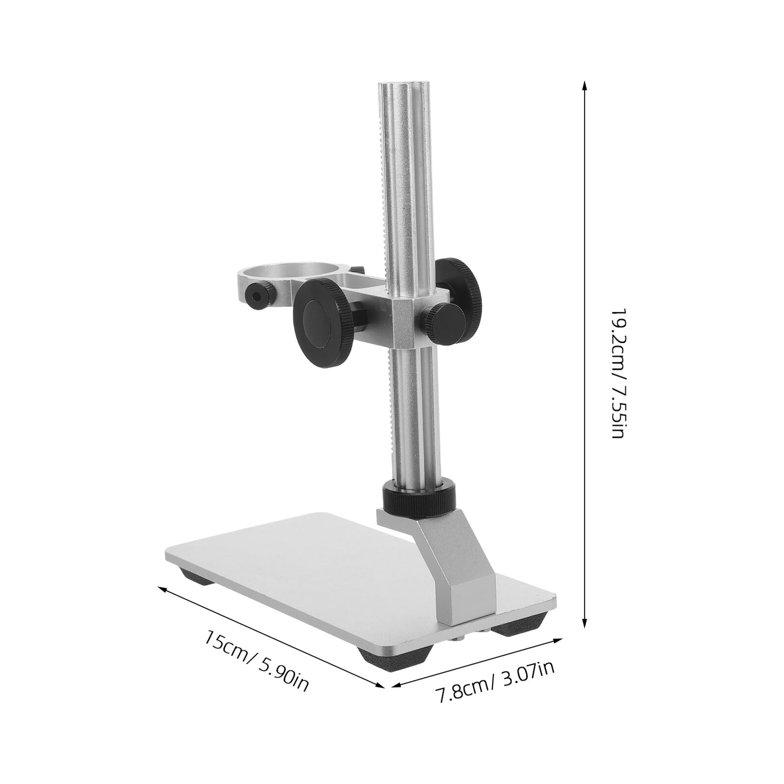 SHINEOFI Support Réglable en Hauteur pour Microscope en Alliage D'aluminium, Support Métallique Stable pour Laboratoire et Recherche Scientifique, Accessoire de Levage pour Instruments