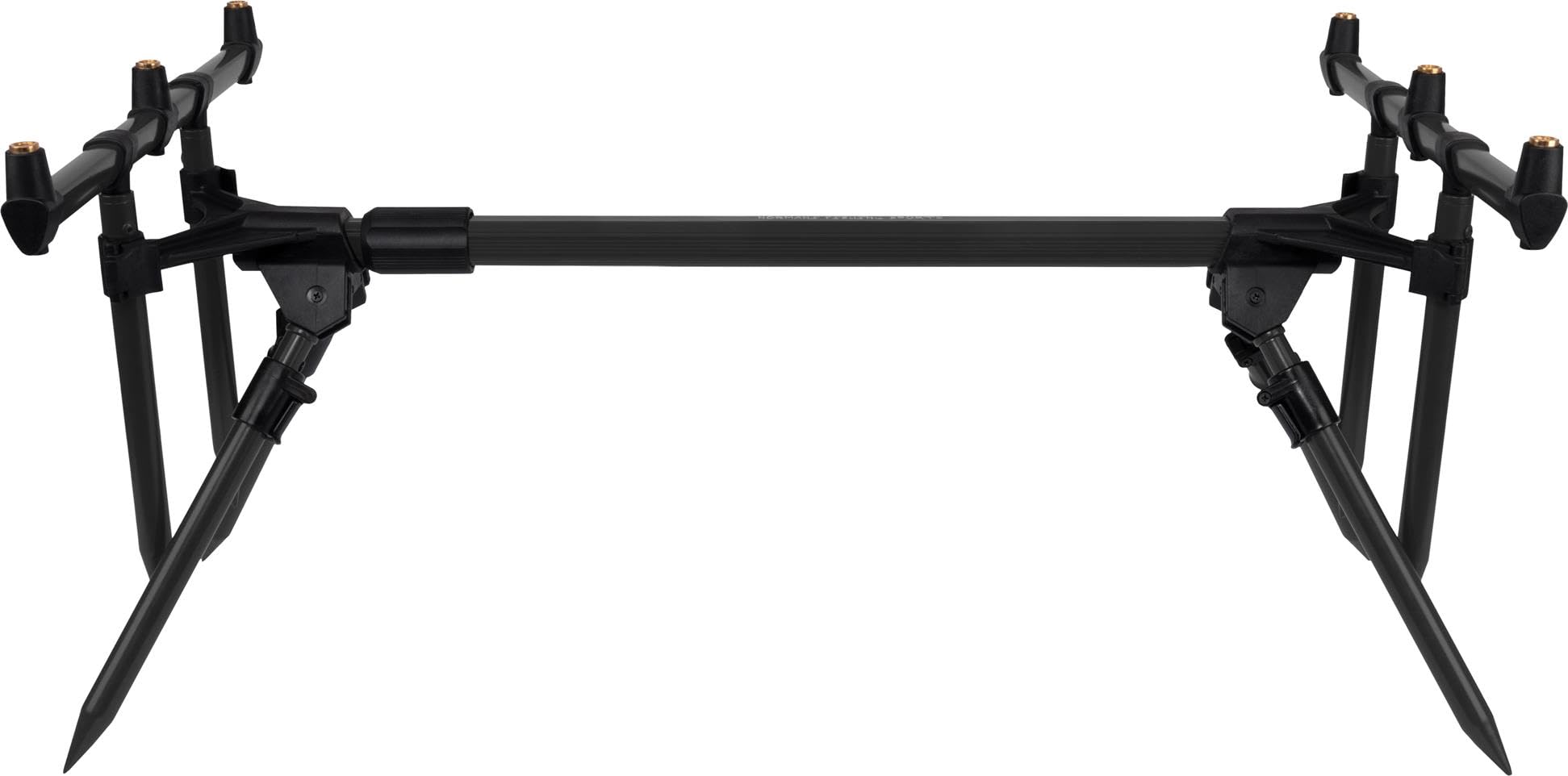 Rutenhalter Rod Pod Aluminium Angelständer Rutenauflage - Verstellbarer Rutenständer für 3 Ruten mit Teleskopfüßen und Transporttasche