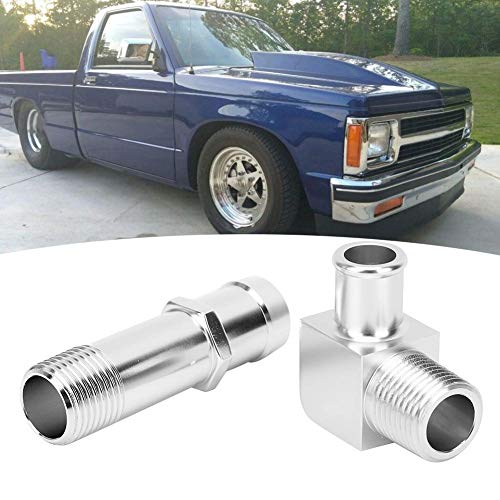 Heater Hose Adapter, Aluminum Heater Hose Fitting 3/4In Water Pump 5/8In 90 Degrees 9514X Replacement Fits For Chevy Sbc V8 Engines #TOP2