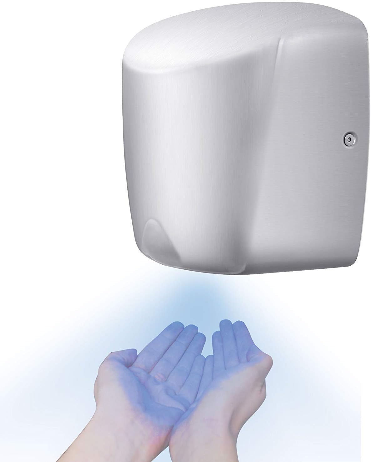 Mini Jet High Speed Hand Dryer Electric Automatic Commercial (Brushed Stainless Steel)
