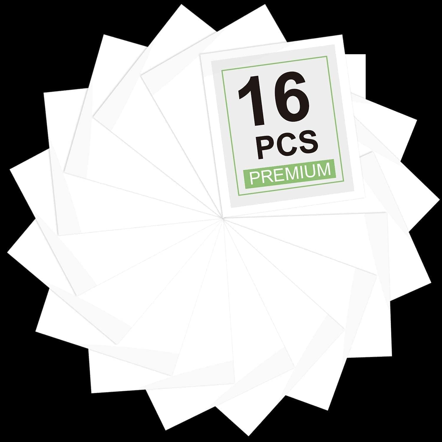 BPAHeat Transfer Vinyl Iron on Vinyl for T-Shirts 12 x 10 Inches 16 Sheets (White)