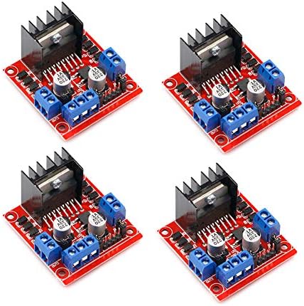 4Pack L298N Motor Drive Controller Board DC Dual H-Bridge Robot Stepper Motor Control and Drives Module for Arduino