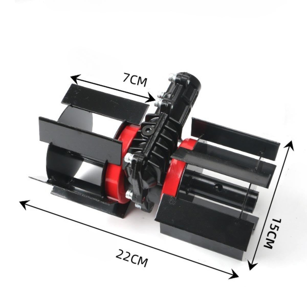 perfk Herramienta de cultivador rotativo, desmenuzador de suelo para mezclar suelo, desmalezador de jardín, cultivador manual para suelos sueltos, 22cmx15cm