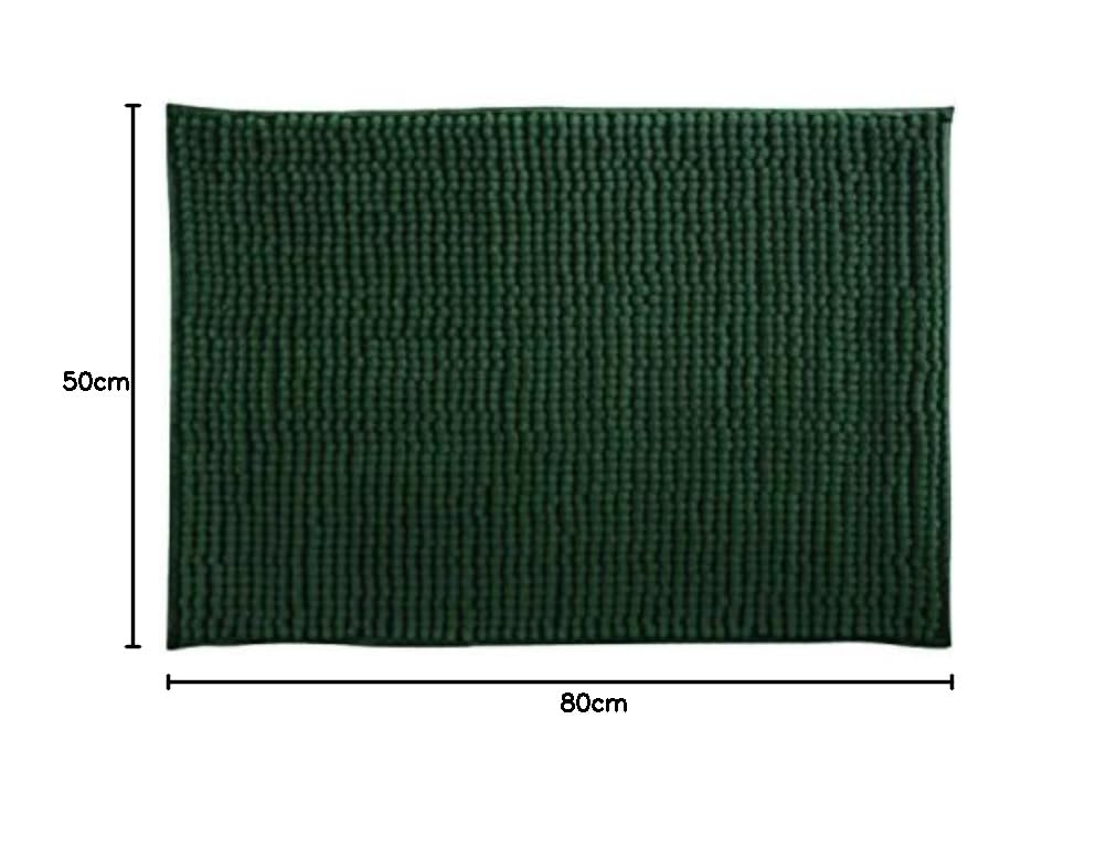 Tappeto per bagno antiscivolo 50x50 verde