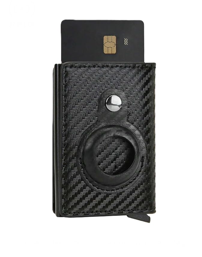 Airtag Carbon Wallet Mens RFID