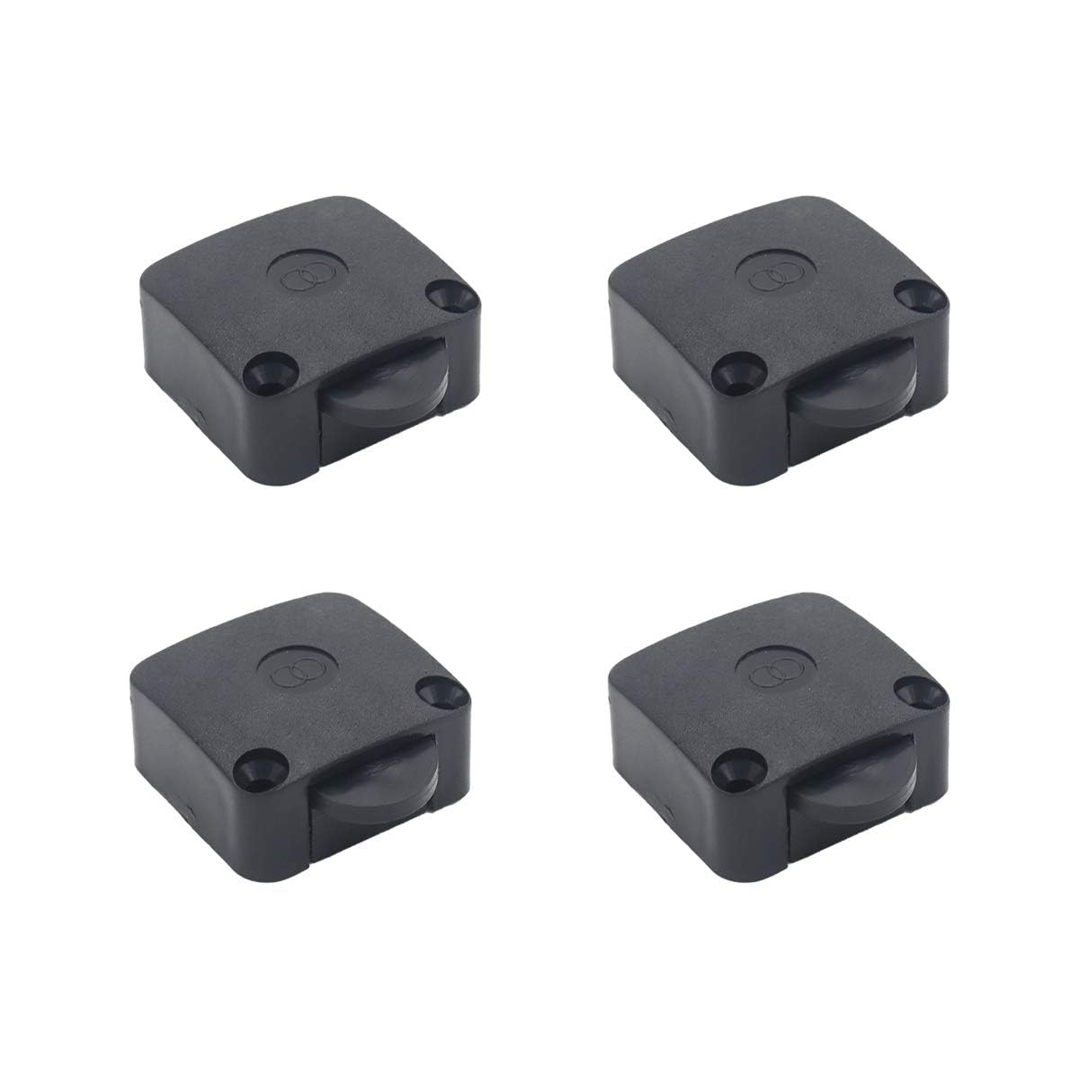 KAKA LIGHT Wardrobe Cabinet Door ON/OFF Light Control Switch PACK OF 4 Black