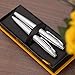 Engraved Cross Calais Gift Pen Set in Lustrous Chrome Finish. Includes Twist-Action Ballpoint, Smooth Capped Rollerball, Personalization, and Box.