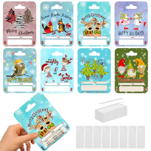 Christmas Money Holder Cards 8 Pack DROPS TO - image 1