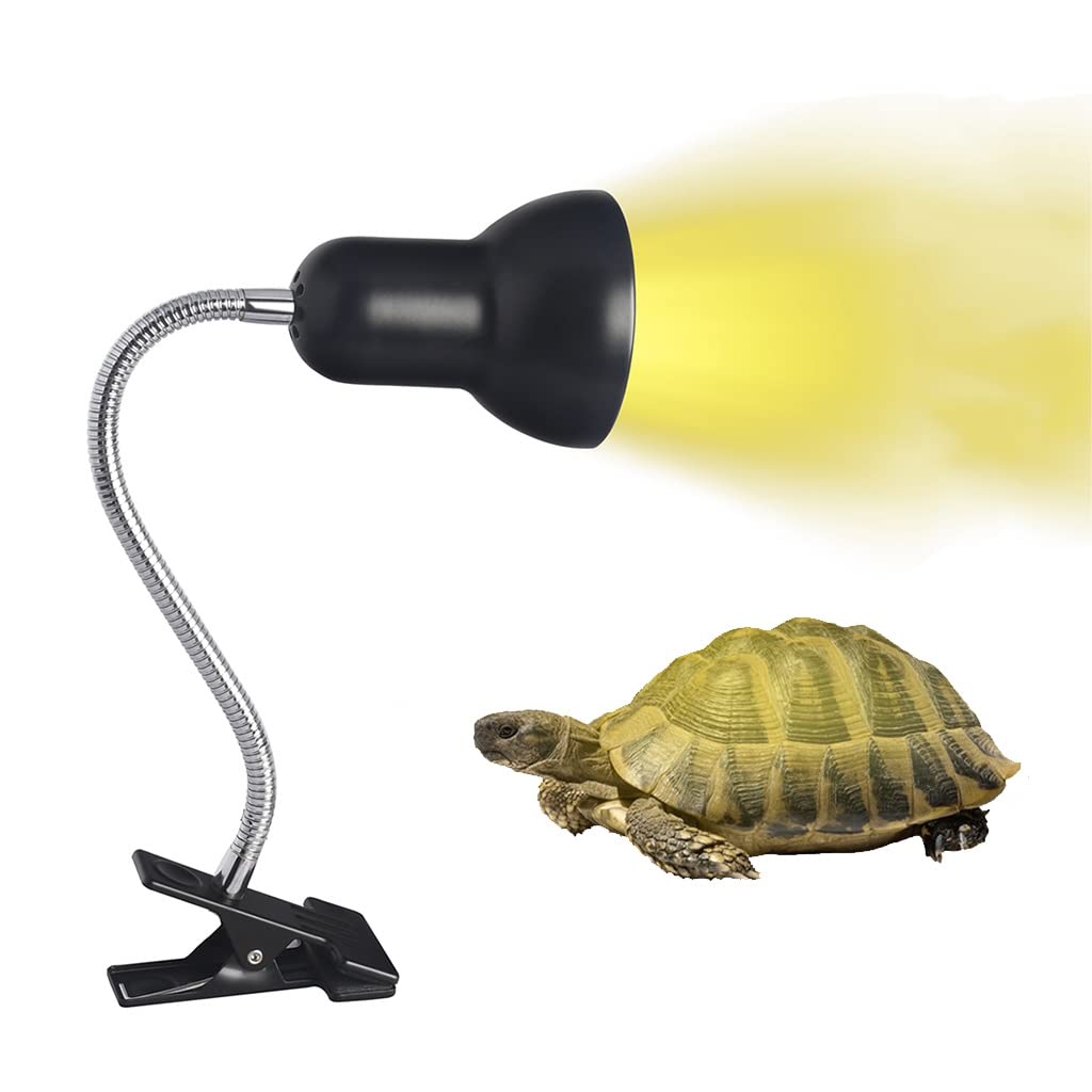 Lámpara de Calor para Reptiles Lámpara Tortuga Lámpara de Calor para Reptiles UVA UVB de 50W, con Clip Giratorio de 360 ​​°, Lámpara de Calor Pet Habitat para Reptiles, Peces (Color : 2pcs)