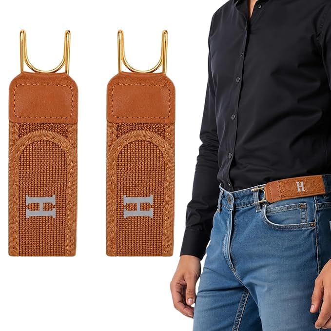 Image of Buckleless Belt Hook Tactical Metal Hook Elastic Belt Unisex Buckle-Less Invisible Waist Belts for Work & Edc, Buckle Less Belt