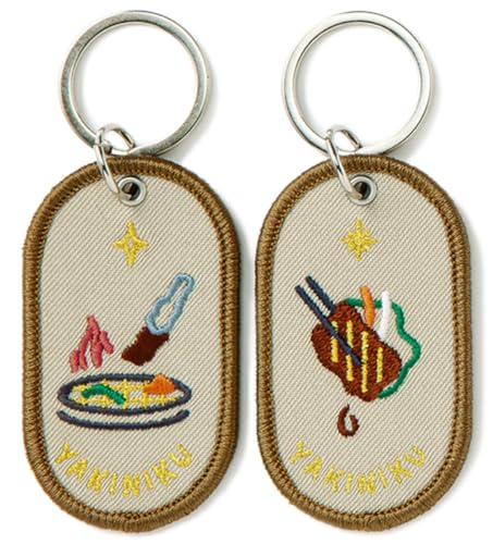 [͏o] L[z_[ 2/8 PAIR KEY RING sFAVORITE FOOD seriest LOVE YAKINIKU one
