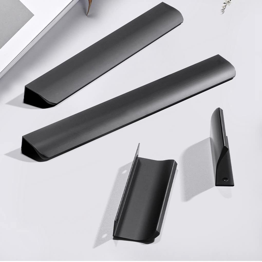 Maniglie Armadio Nascoste In Lega Alluminio - Set 3 Pezzi, Per Porte Scorrevole, Cassetti, Mobili - Foto 4