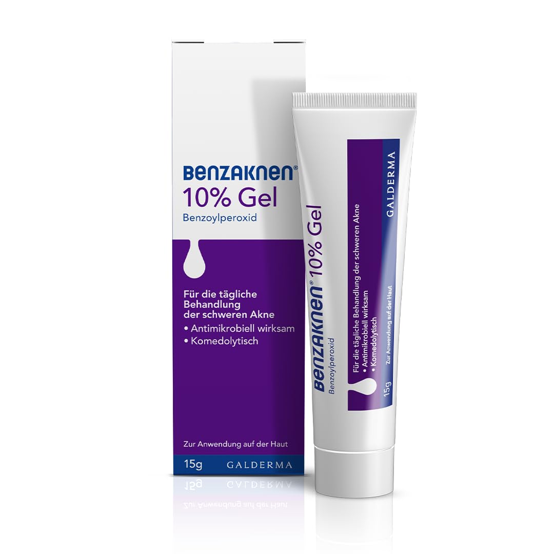 BENZAKNEN 10% Gel, 15 g – Behandlung schwerer Akne (Pickel und Mitesser)