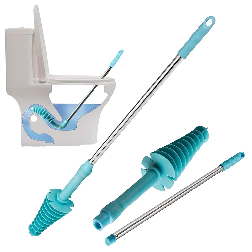 HASTHIP® Flexible Toilet Plunger, Toilet Dredge Tool with Rubber Head Stainless Steel Handle, Bendable Toilet Plunger for Various Toilet Models, Efficient Deep Cleaning Dredge Tool (B0CZ8K2RQ6) Amazon Price History, Amazon Price Tracker