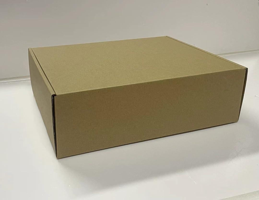 13x10x4 Inch Set of 18 Pack Brown Corrugated Shipping Boxs - Cardboard Boxes for Mailing, Packing and Literature Mailer Boxes, Small Business Mailing Bulk