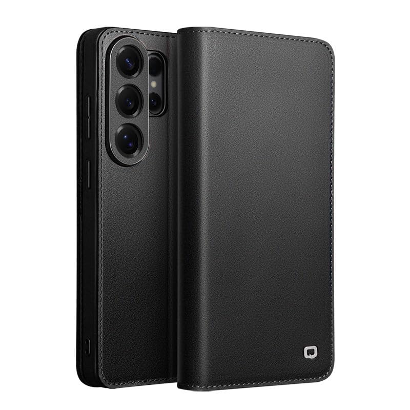 Étui Samsung Galaxy S26 cuir souple noir - Housse protection rabat aimanté