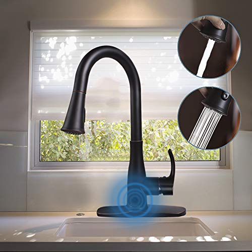 Touchless Kitchen Faucets, Kitchen Sink Faucet with Dual Function Pull Down Sprayer, One
